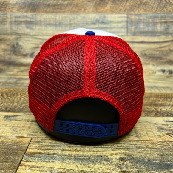 American Airlines Mens Trucker Hat Blue Snapback Retro Airplane Logo Ball Cap - Picture 4 of 7